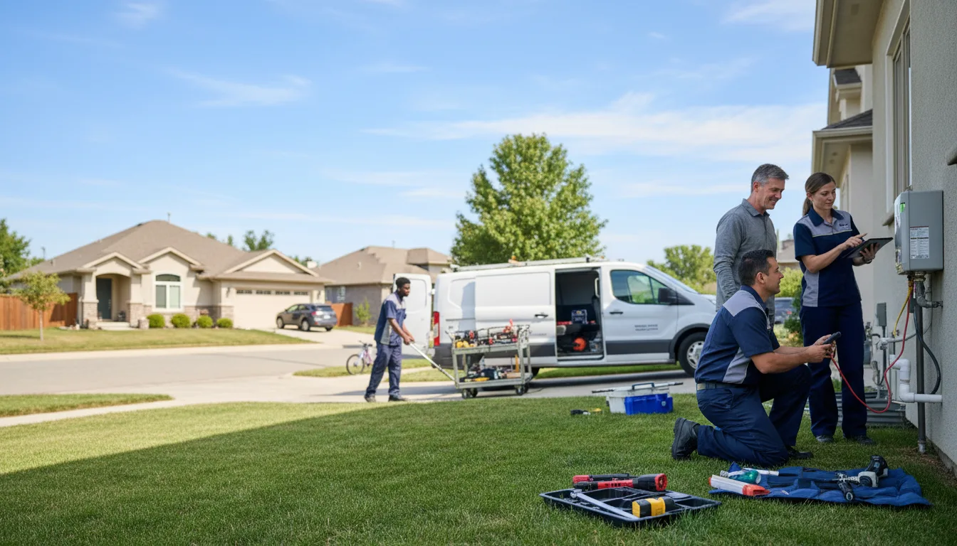 Tankless water heater service in Groves, TX
